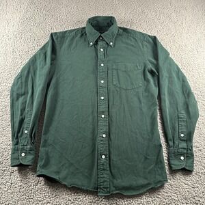 Spier & Mackay Shirt Mens Small 14.5 Green‎ Twill Button Down Slim Fit Casual